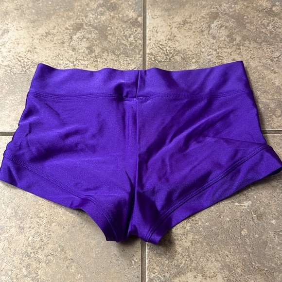 Kandi Kouture Dance Purple shiny Bottoms Briefs Girls Size CXL - Picture 2 of 2